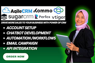setup, customize sugercrm, perfex, zap, agile, kommo, vitger, close crm