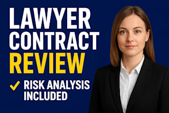 review your legal contract and flag key risks