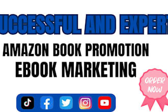 do successful amazon book promotion to 900k book lovers, expert ebook marketing