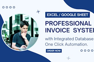 build a professional invoice system with database and one click automation