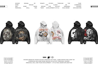 make custom streetwear tshirt or hoodie design for you