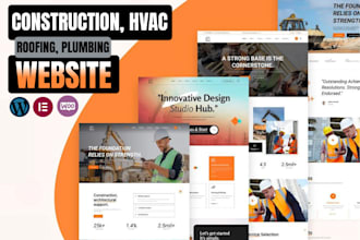 design construction, plumbing hvac, ac repair, electrician solar roofing website