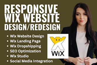 create wix website wix studio website design wix website redesign wix portofolio