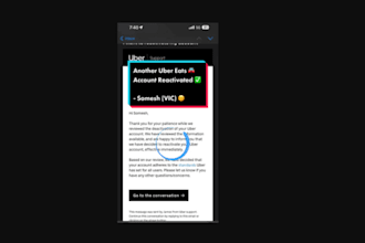 develop uber or uber black bot and reactivate banned account