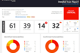 do automation testing on your website with the help of acunetix tool