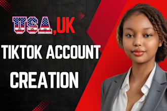 create, optimize USA, UK, canada tiktok account for monetization nd tiktok shop