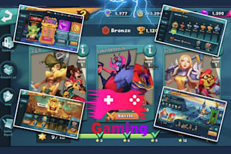 design 2d game graphics UI menu, reskin unity game for consoles PC game concept