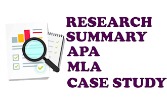 do research and summary writing, case study analysis, and essays