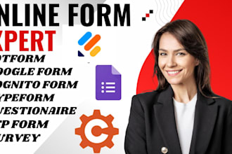 create jotform, typeform, google form, online form and surveys