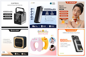 design main cover template for shopee, lazada, tiktok