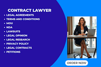 draft legal agreements, legal contracts, privacy policy , petitions, lawsuits