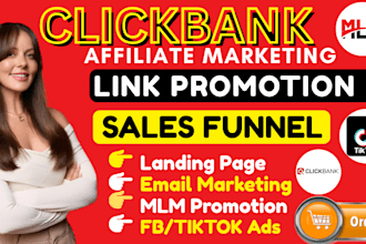 do mlm sales funnel link promotion promote my clicbank affiliate marketing jvzoo