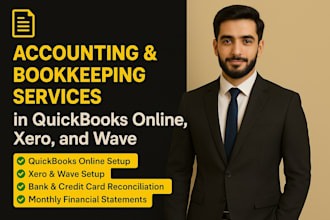 do bookkeeping using quickbooks online xero and wave accounting