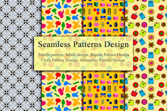 create seamless patterns for fabric, textiles, and clothing designs