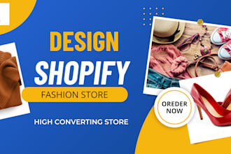 design luxury shopify clothing store, shopify fashion website, clothing website