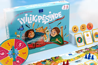 illustrate card game, playing cards board game card box tcg card game box design