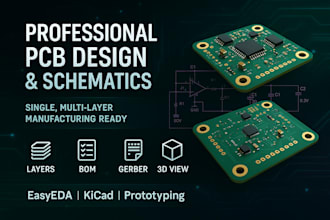 design professional pcb schematics and multilayer boards for manufacturing