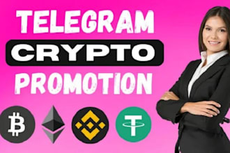 crypto telegram promotion, token crypto telegram marketing, telegram subscribers