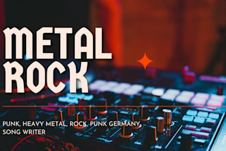 do mixing and mastering for metal rock punk rock singer hard rock heavy metal