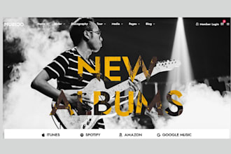 design music website dj artist band podcast record label website wordpress