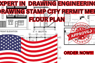 do architectural drawing engineering drawing stamp city permits mep floorplan