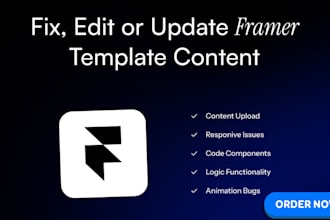 fix framer website errors, bugs, cms issues, broken layouts speed optimization
