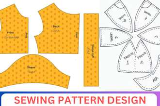 be your sewing pattern maker for any apparel and provide custom grading in PDF