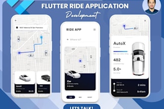develop a taxi booking app, a ridesharing app, a travel app