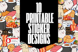 create ready to print stickers for you