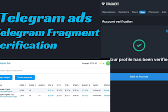 fragment verfication to get your fragment username verified telegram promotion