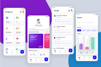 build job portal app, job finder app, recruitment portal, job search app