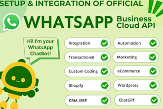 design, and develop ai powered whatsapp chatbot for your business