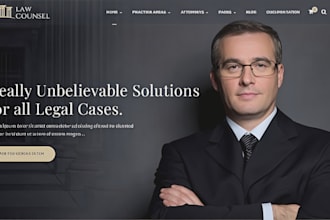 law firm website attorney legal notary lawyer development  business website