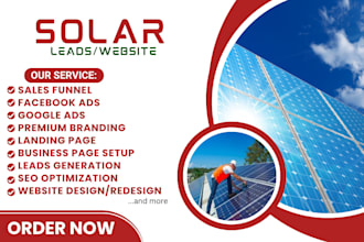 do solar leads roofing leads solar website construction leads solar landing page