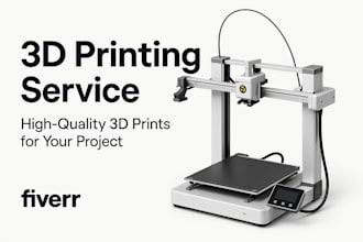 supply a high quality 3d printing service for custom parts or mass production