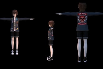 custom vrchat avatar model, vrc avatar, furry avatar, vrm, 3d vtuber, 3d model
