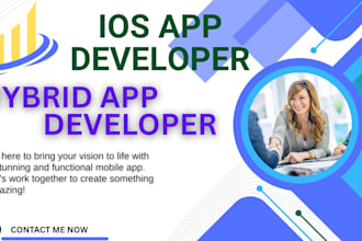 develop beautiful hybrid ios mobile app cross platform hybrid mobile application