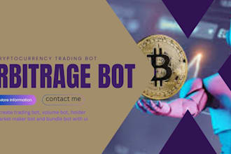 l build arbitrage trading bot, crypto trading bot, API setup