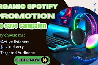 do organic spotify music podcast promotion pre save campaign viral