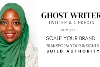 ghostwrite x and linkedin posts for your personal brand