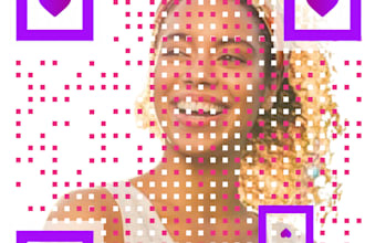 create a professional custom qr  code for you