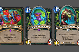 create trading card game design tabletop tcg ccg card template icon illustration