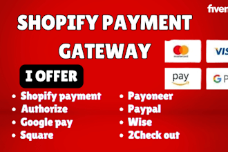 create usa wise stripe mercury wells fargo boa shopify payment gateway