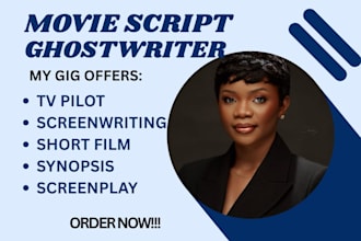write your screenplay, movie script writing, tv series