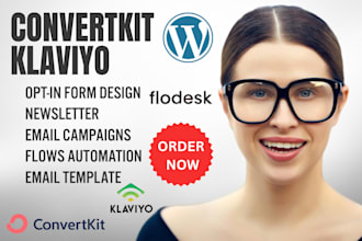 create custom klaviyo email campaign template setup flodesk flows automations