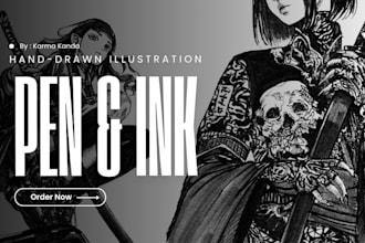 do hand drawn illustration in manga and anime style