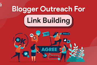 do monthly SEO backlink building through blogger outreach