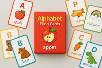 design card game educational kids memory flashcards playing card game box mockup