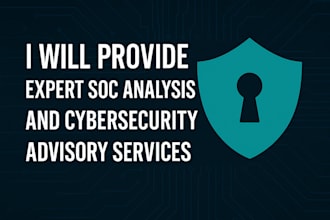 provide expert soc analysis and cybersecurity advisory services