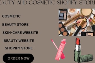 skincare shopify store, beauty website, beauty store, cosmetics websiteskincare